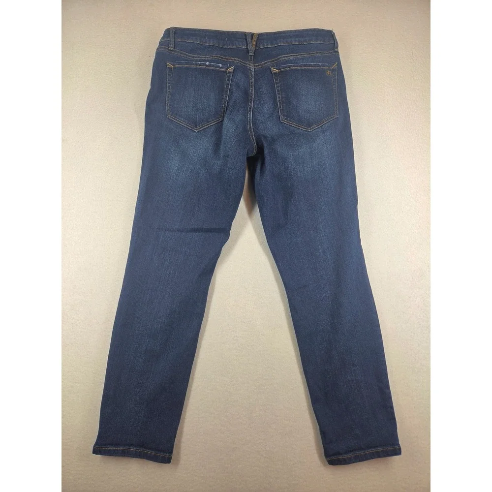 Jessica Simpson Forever Rolled Ankle Jeans Dark Wash Slim Leg Size 31